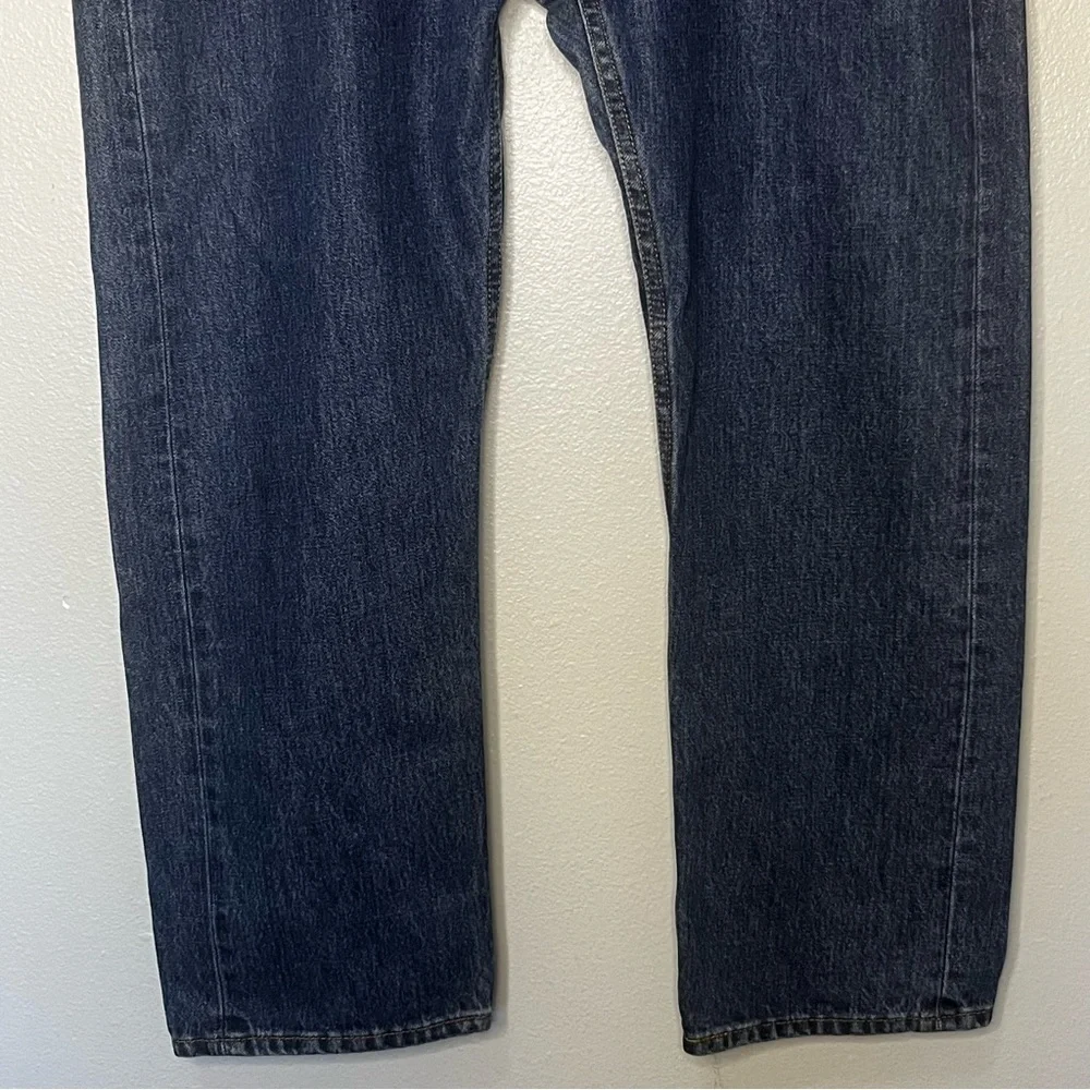 Levi's 505 Men's Denim Jeans‎ 42x30 Blue Straight Leg Dark Wash 100% Cotton